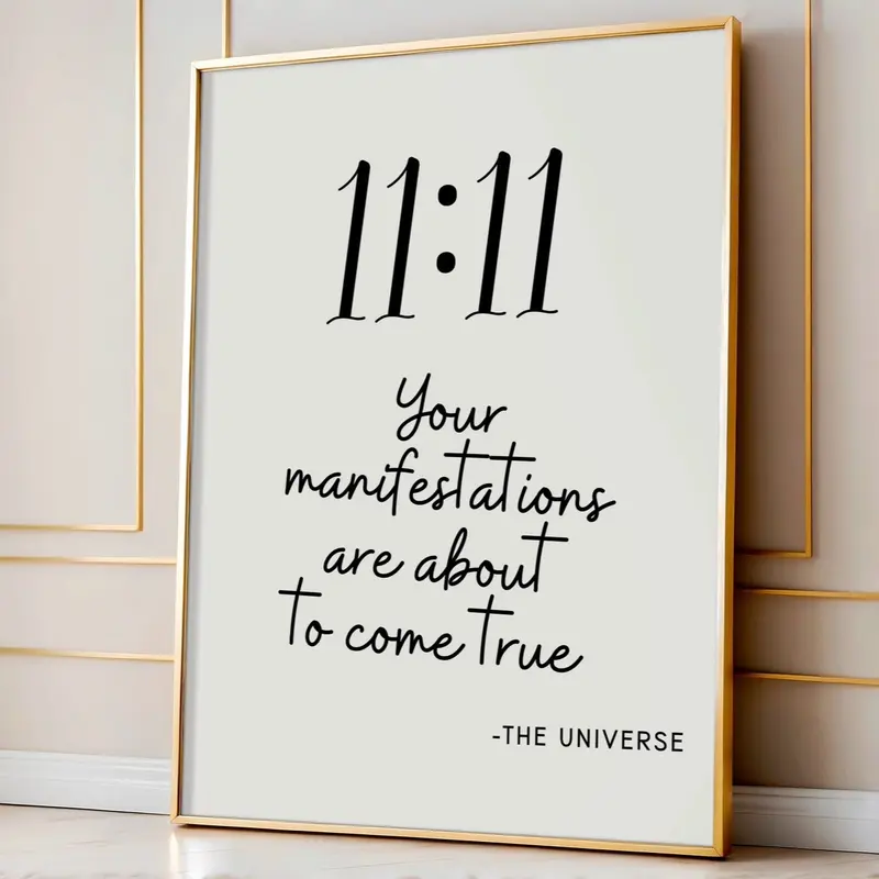 11:11 Angel Numbers, Spiritual, Spirituality, Trendy Prints, Affirmation Art Print, Modern Home Decor Typography Prints, Minimalist Decor, Simplicity Prints, Wall Art, Poster, Prints 4