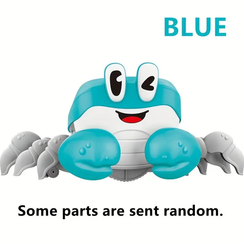 NEUSNEY Electric Crawling Crab Toy Car with Music & Lights - Educational Walking Simulation, Mixed Colors 7