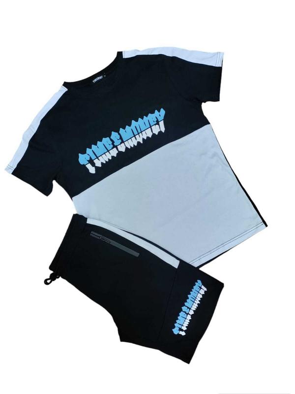 Mens Time Is Money Tracksuit Set Men Cotton T Shirt & Shorts Gym Casual Wear NEW Fabric Fashion Menswear Soft Breathable Day Nightwear Outerwear Plain Overalls Pockets Spandex 7