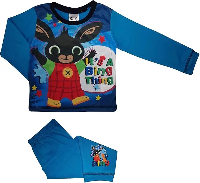 Boys BING Blue Pyjamas Pjs Age 18m - 5 Years ITS A BING THING