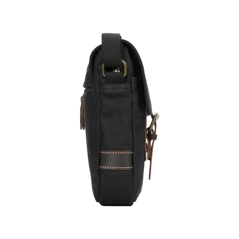 TRP0547 Troop London Heritage Canvas Across body Bag, Small Travel Bag, Shoulder Bag 3