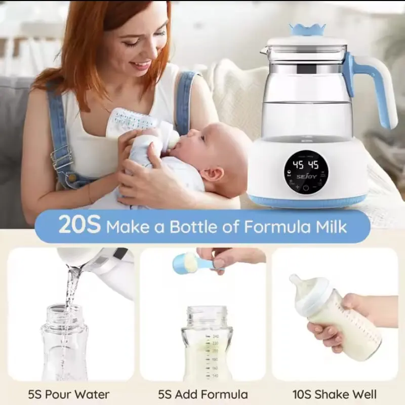 220v Infant Thermostatic Milk Regulator 800W Electric Baby Formula Kettle Automatic Warmer Feeding Bottle 5