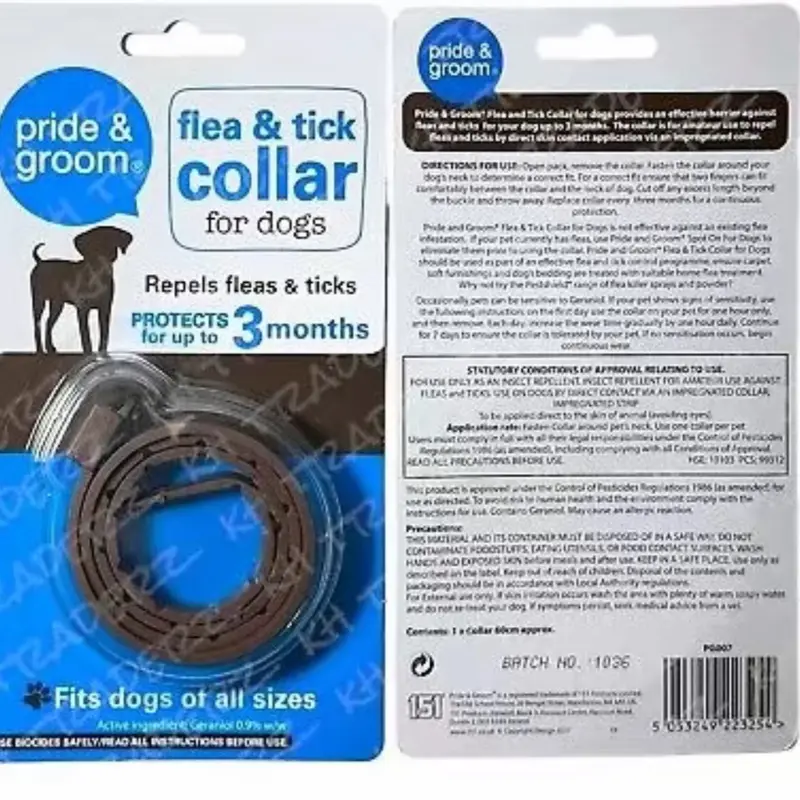 Pride & Groom Flea & Tick Collar - 3 Months Protection - Buy 3 Get 1 Free 7