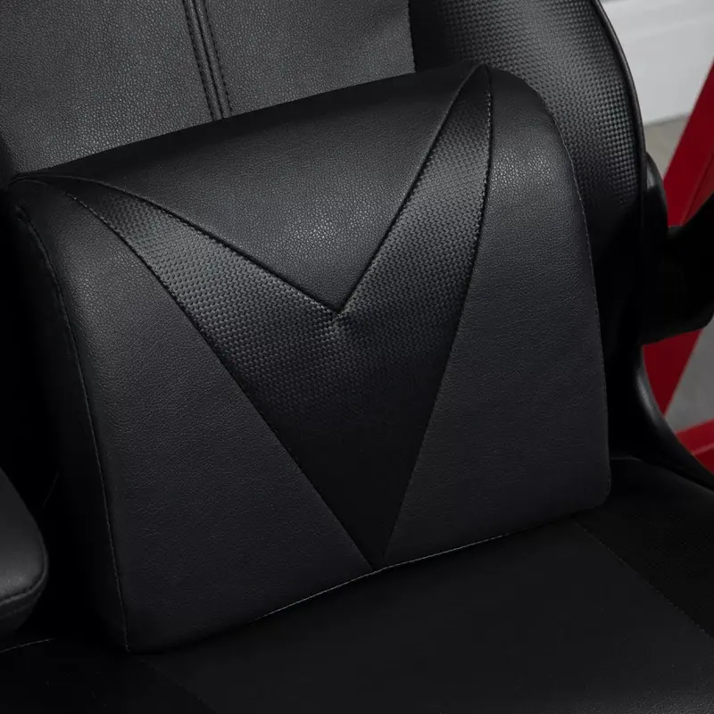 Black Ergonomic Leather Gaming Chair With Fixed Base - Take Your Gaming To The Next Level 4