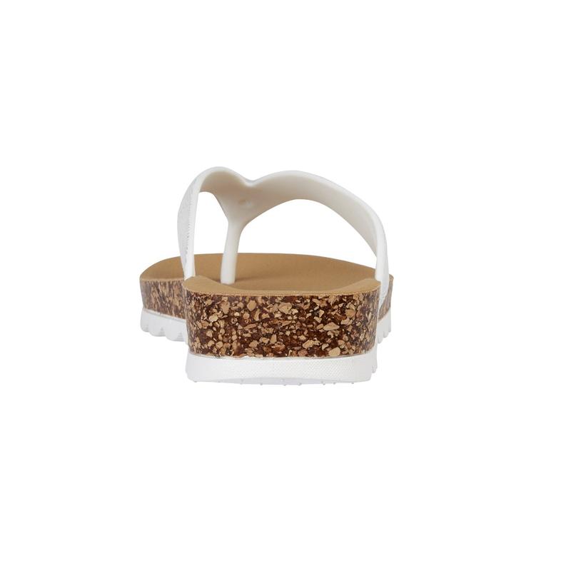 DAWN - Ladies toe-post with silver foil and square toe Girl Women 5