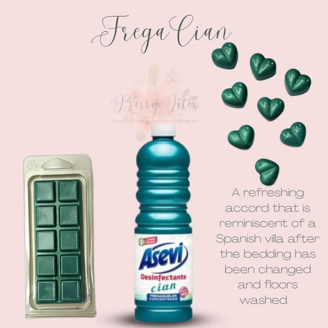 Frega Cian Melts, Spanish cleaning, Strong Smelling Wax, Snap Bar, Luxury Wax melts, Cleaning inspired, Hinched home, Home Fragrance, clean Scent