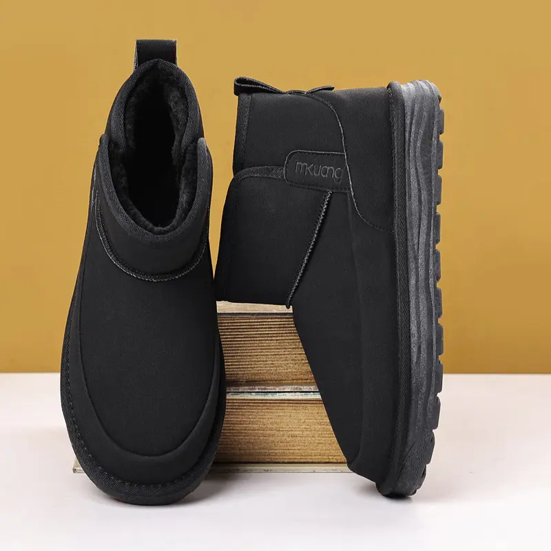 2024 winter new boots cotton shoes snow boots men's autumn and winter velvet warm middle help cotton shoes thickened tooling shoes Footwear Walking Shoes 8
