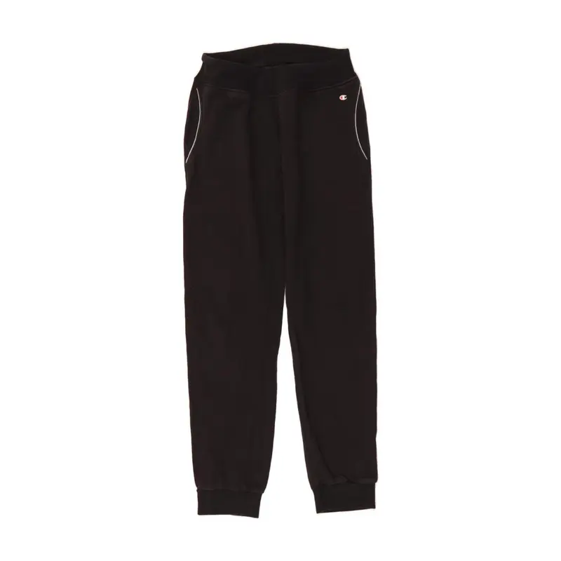 Pre-Owned Vintage CHAMPION Womens Tracksuit Trousers Joggers UK 12 Medium  Black Cotton 1