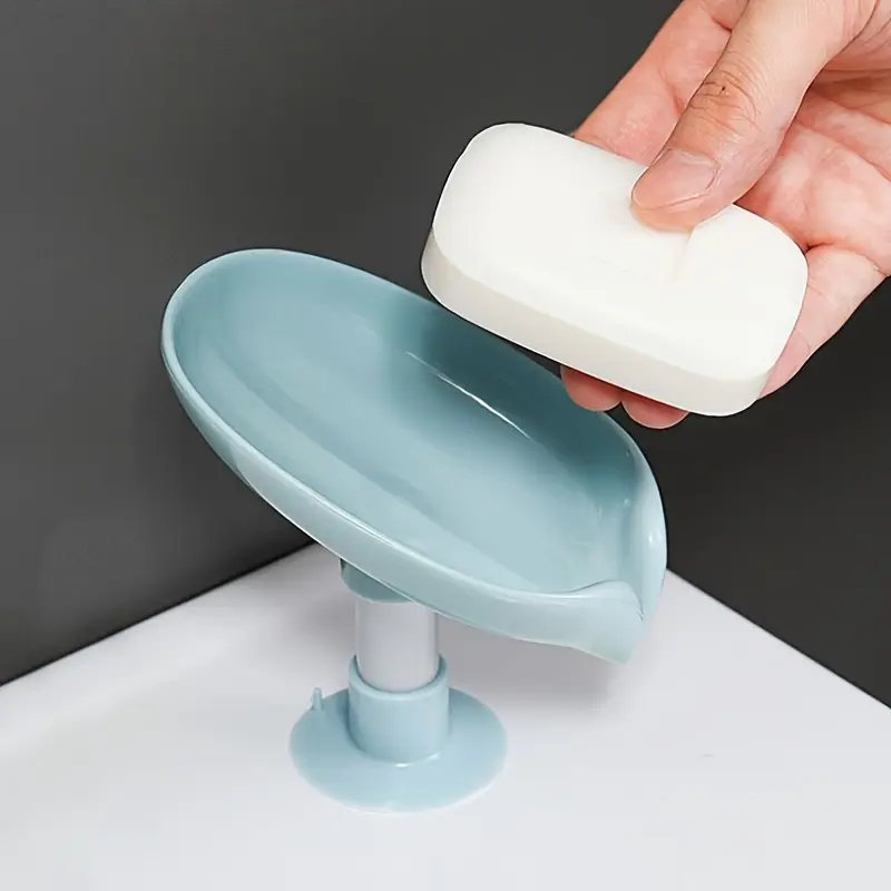 HARLESOTTO       2 Suction Cup - Style Drainage Soap Dish Holder: No - Punch Installation, Prevents Water Accumulation, Ideal for Home Use. Great for Home Organization, Kitchen and Bathroom Accessories. 4