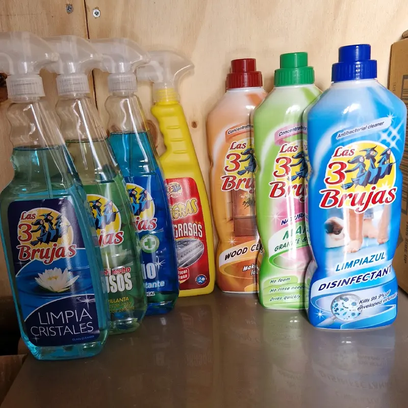 Las 3 Brujas, 3 Witches. Bathroom, Glass, Tile, Floor, Surface, Degreaser and Disinfectant Gift Household Cleaner Cleaning spanish Multicolor 0