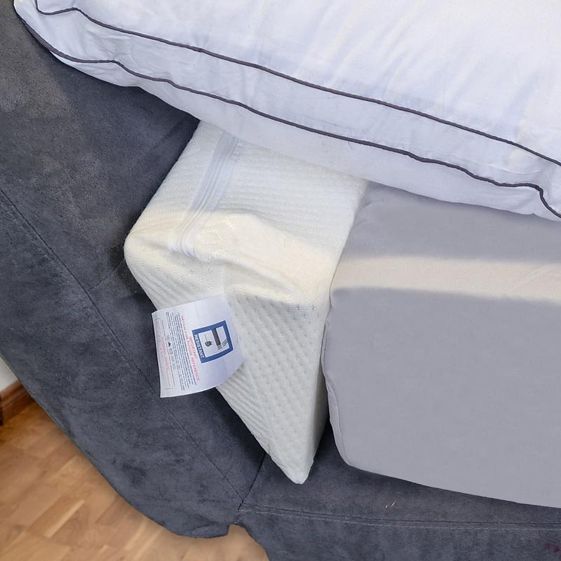 Gap Filler Headboard Wedge Pillow - All Sizes - Knitted Cool touch Cover- Medium - Breathable - Allergy-Friendly 0