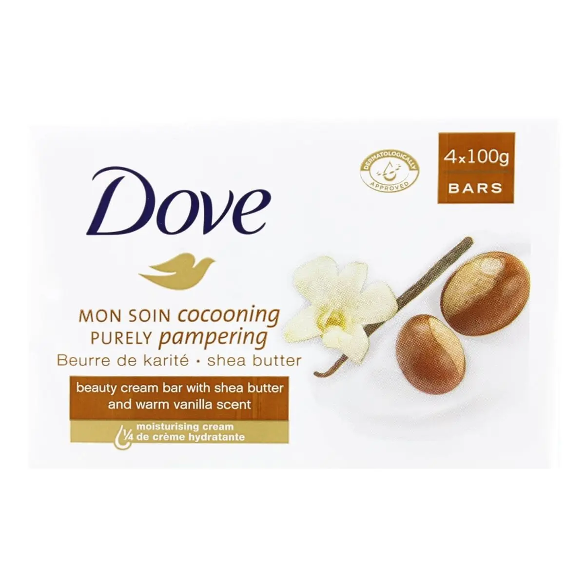 DOVE CREAM BAR 4 PACK 90G Body Care Gentle Moisturizing Soothing Comfort Moisturizer Moisture Cleansing Cleanser Hydrating