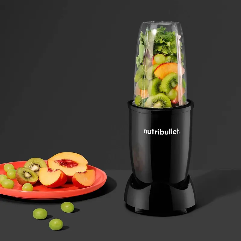 2025NEW-nutribullet Blender 600 Series - Powerful 20,000 RPM Extractor Blends Frozen Fruit, Nuts & Ice - 7 Piece Kit Includes 1x Tall Cup, 1x Short Cup, 1x Handled Ring & 1x Sealable Lid - Ideal for Smoothies 5