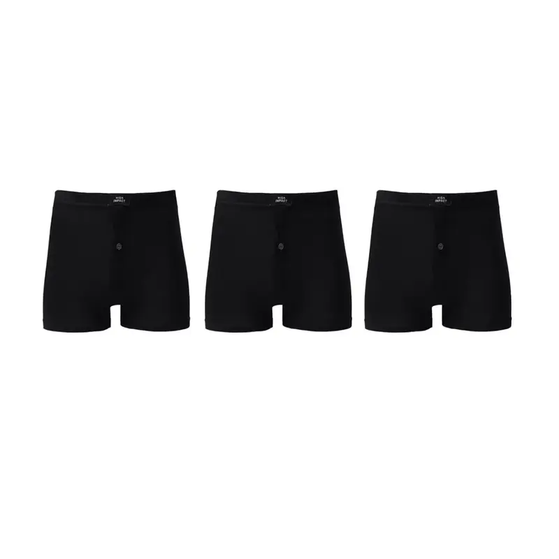 3 Pairs Mens Classic Boxer Shorts Briefs Comfort Fit Jersey Underwear Pants Assorted Colours Cotton Menswear 4
