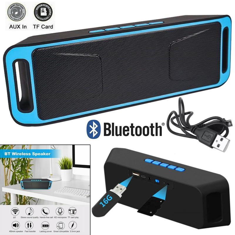 High Quality Bluetooth Wireless Speaker High Bass Portable Indoor Outdoor Stereo Loudspeaker Multicoloured Audio Compact Audio Compact 2