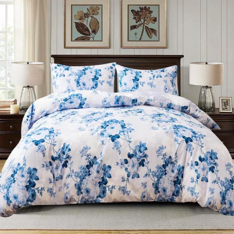 Rich Cotton 3PCS Bedding Set Single Double King Size Duvet Quilt Cover Set Multicolored soft duvet set grey white black breathable duvet covers durable printed duvet sets machine wash bedset anti-drop super king fade resistant pumpkin bedding set 8