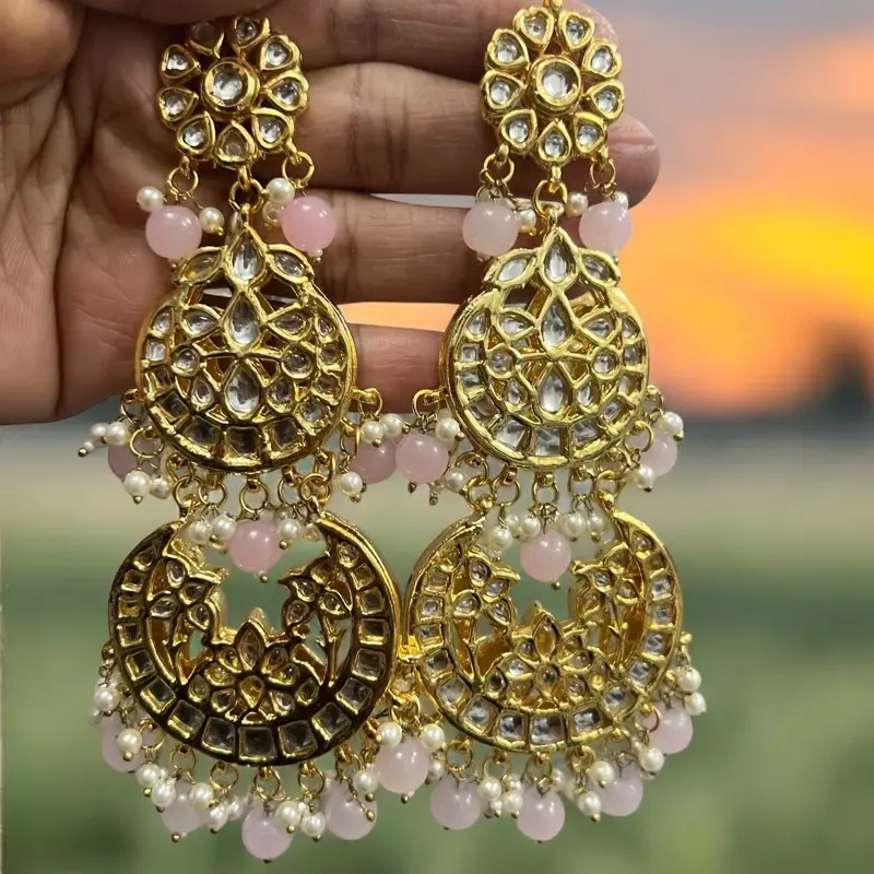 Kundan Stylish Celebrities Earring for Women and Girls - Perfect for Any Occasion Party Wear