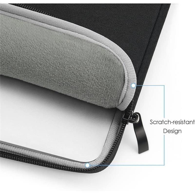 15-Inch Laptop Sleeve Case for 2024 2023 MacBook Air 15 inch with Apple M3 M2 Chip Accessory Traveling Carrying Case Water-resistant Bag Cover for MacBook Air 15'' 2024 2023 M3 M2 (Black) 7