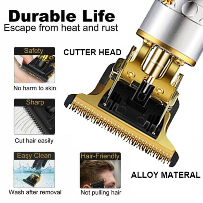 Mens Hair Clippers Shaver Trimmers Machine Cordless Beard Electric Haircut Handle 4