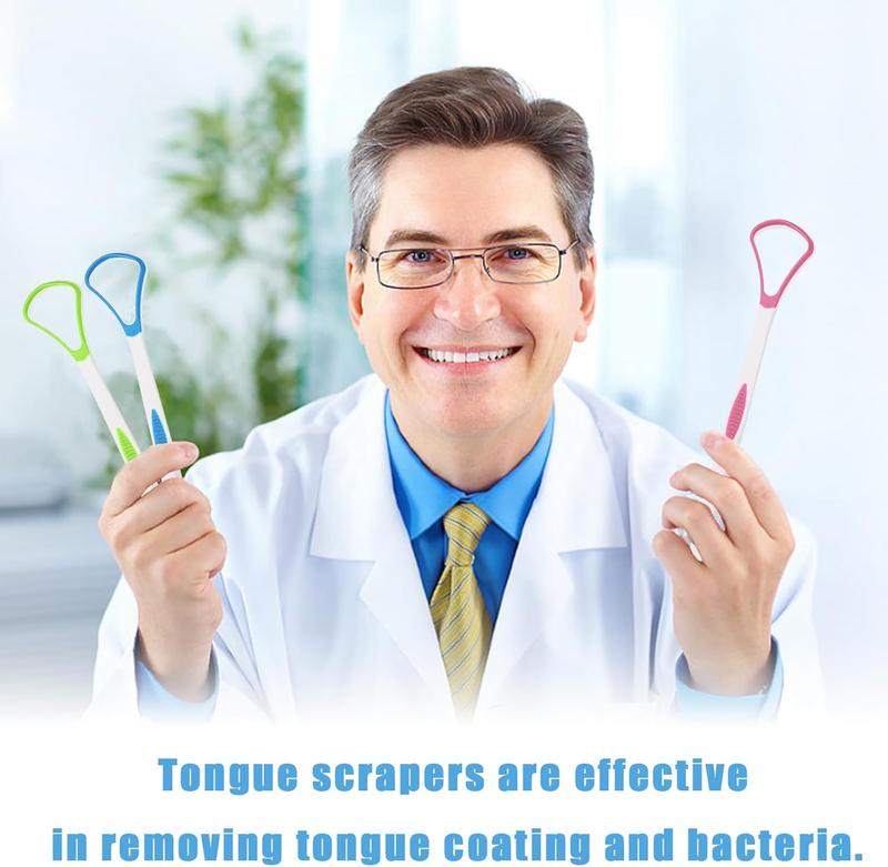 BPA-Free Silicone Tongue Scraper for Adults - Dual-Action Cleaner for Bad Breath and Oral Odor Eliminator 4