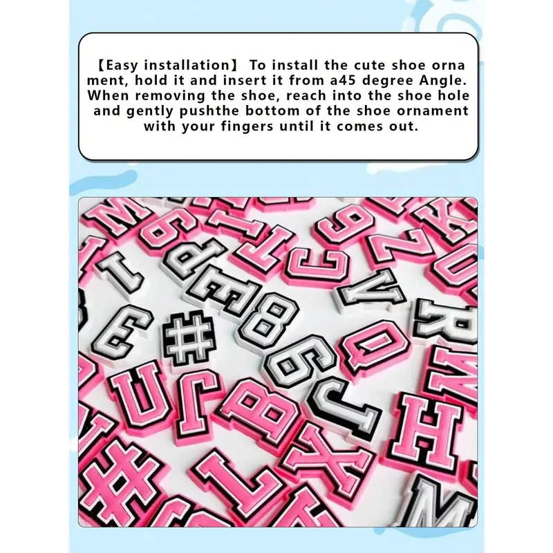 GrinLab 1pc Black To School Letter Shoe DIY Decor Accessories, Suitable For Students, Gift For Friends, Applicable To Clogs, Garden Shoes, Sandals, Summer Platform Shoes, Fashionable Shoe Accessories Footwear Comfort 6