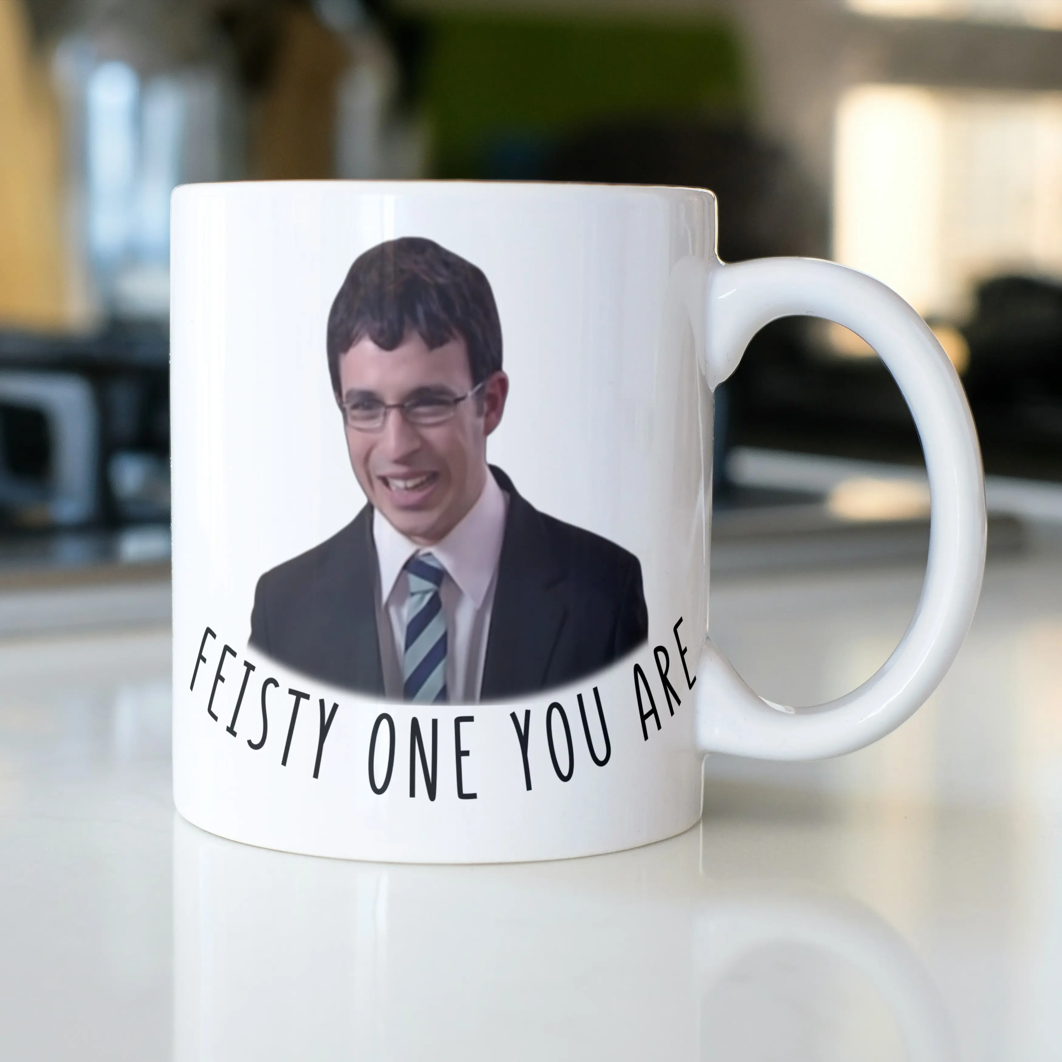 Will Mckenzie Inbetweeners Coffee Mug- Feisty One you - Funny Inbetweeners Gift Mug