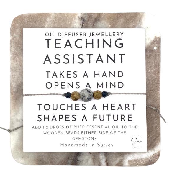 Teaching Assistant Gift - Teaching Assistant Present - Crystal Diffuser Bracelet - Adjustable Crystal Bracelet - LSA Gift - Small Gifts 1