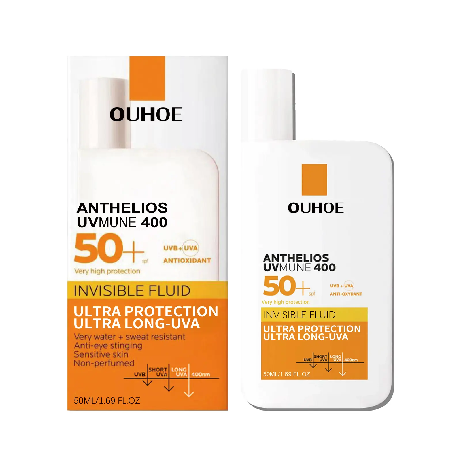 OUHOE Liquid Cream Protective UV Protection Summer Outdoor Moisturising & Repairing Facial Skin Protection Cream