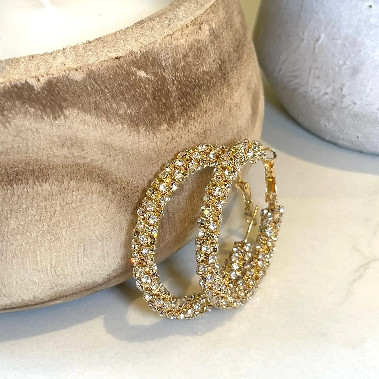 Mims Crystal Hoops