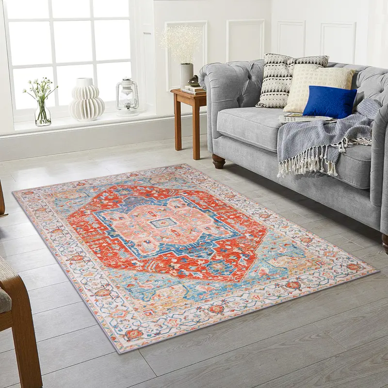 Extra Large Traditional Rugs Non Slip Hallway Runner Bedroom Living Room Carpet machine washable 2