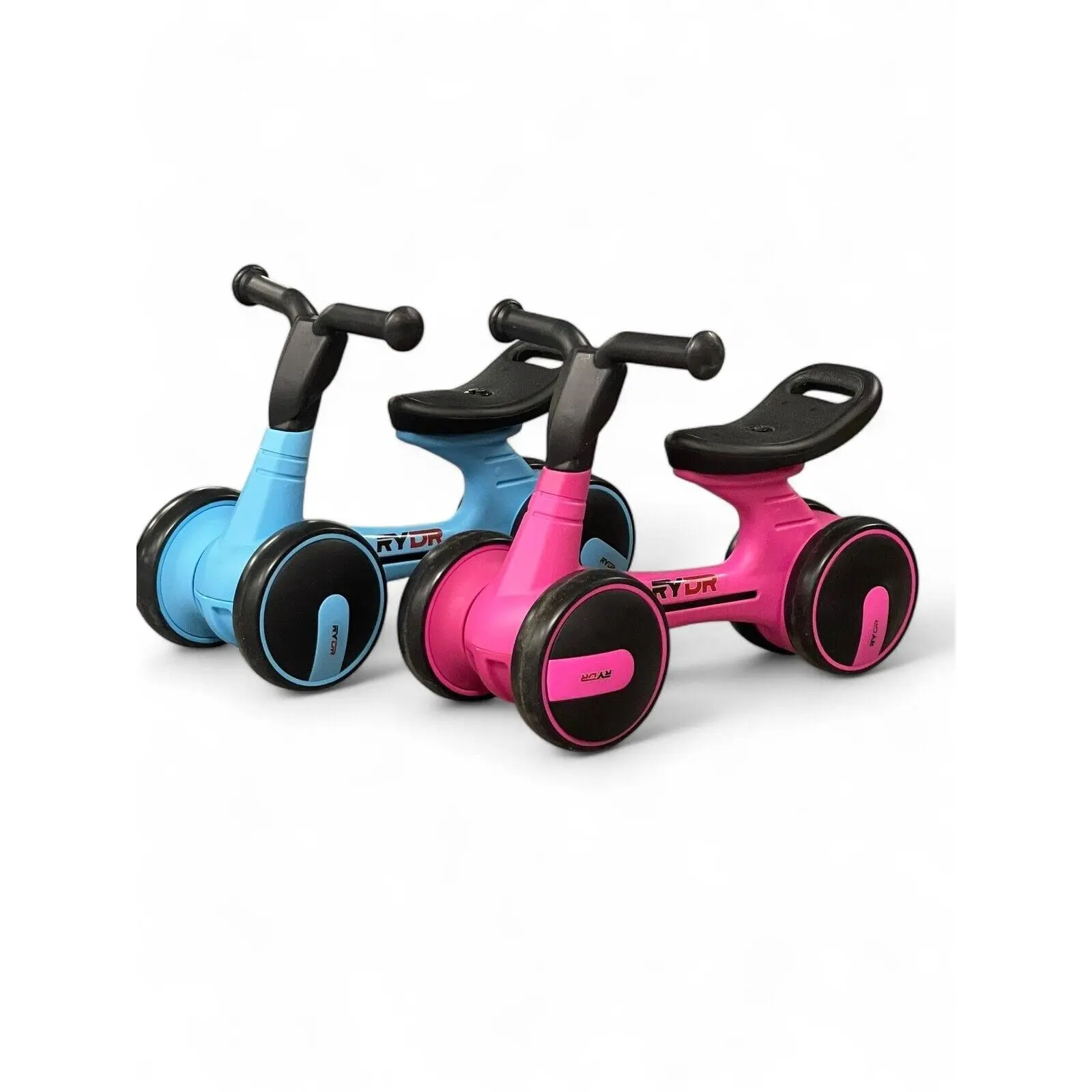 RYDR 6-Inch Balance Bike - Lightweight, Portable, and Safe Pink/Blue for 10-24 Months Old Kids