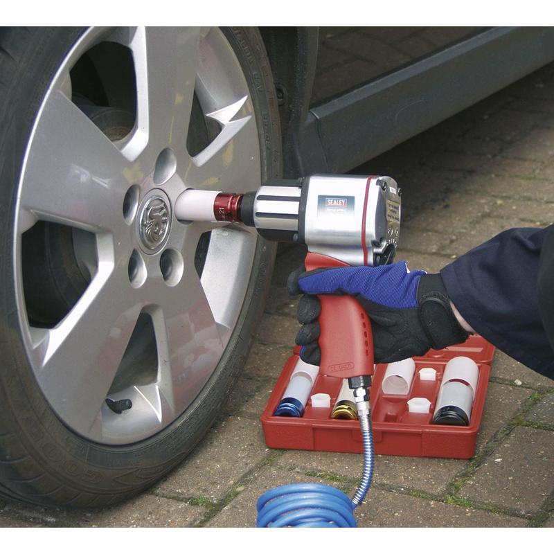 Sealey Generation Twin Hammer Air Impact Wrench 1/2"Sq Drive GSA02 4