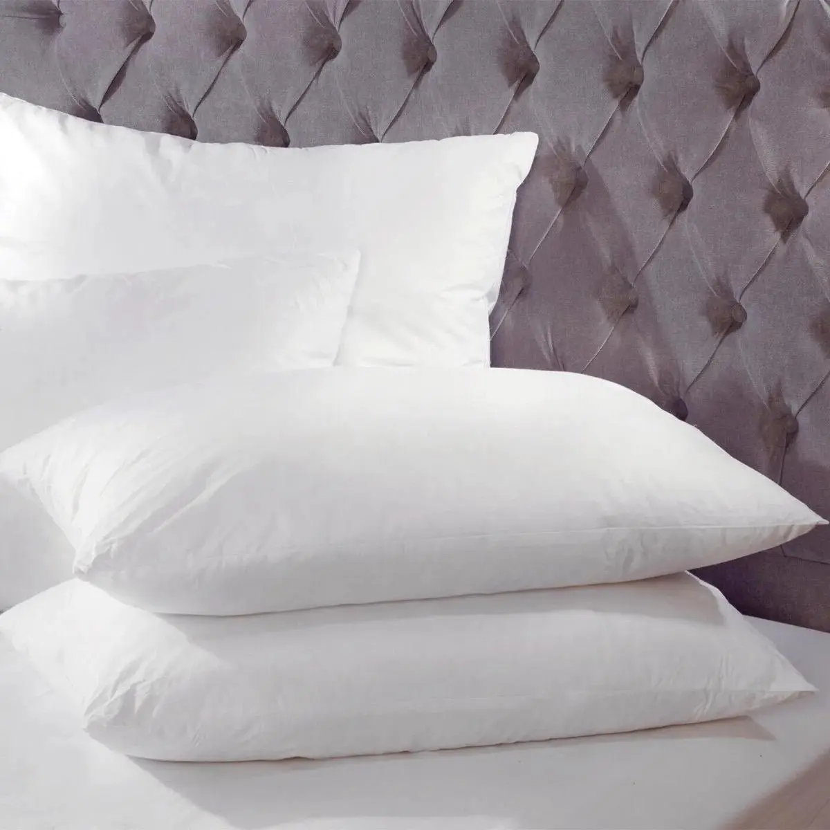 2X Luxury  Duck Feather Pillows with Plush Filling – Unmatched Comfort & Deluxe Hotel Quality