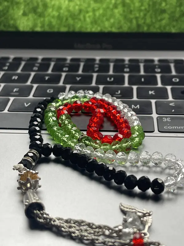 Car Hanging Decoration PALESTINE Prayer Beads 0