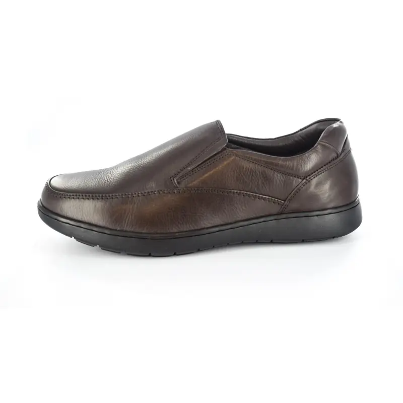Mens Brown Genuine Leather Casual/Formal Slip On Shoes 1