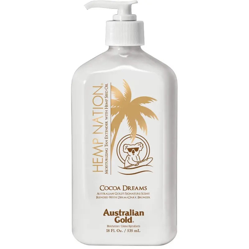 COCOA DREAMS AUSTRALIAN GOLD'S SIGNATURE SCENT BERNDED WITH DERMADARKO BRONZER Australian Gold. Maisturizer / Crème HydratanIe 18 F1. Oz. / 535 ml 0