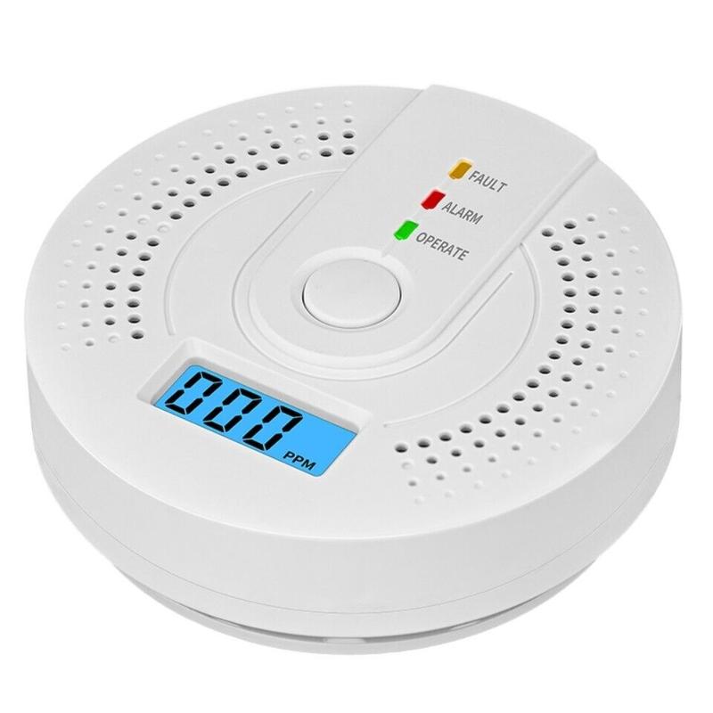 Carbon Monoxide Detector, CO Detectors with LED Indicator & Silence Button, EN 5 7