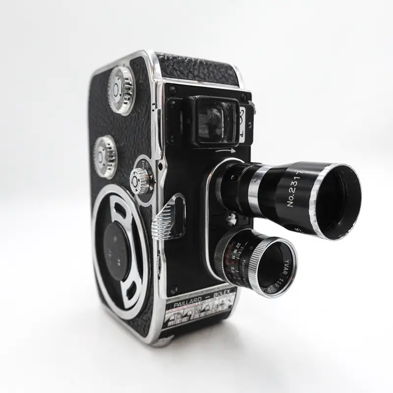 Bolex Paillard B8 B-8 Double 8mm Cine Film Camera w/2 Lens - Fully Working 4