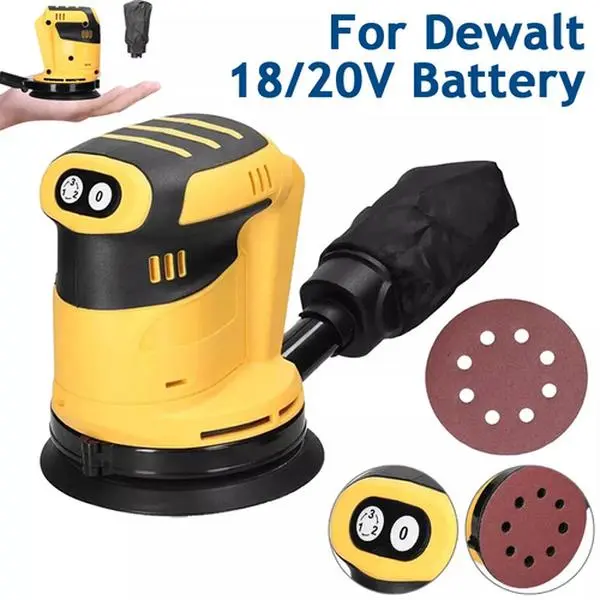 For DeWalt 18/20V Battery 3-Speed Adjustable Electric Polisher Brushed Sander