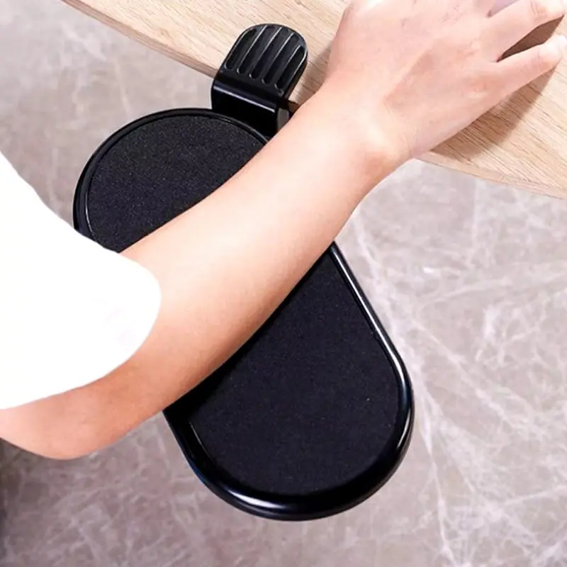 Ergonomic Adjustable Computer Armrest with Rotating Mouse Pad Holder and Keyboard Extender for Office Comfort 3