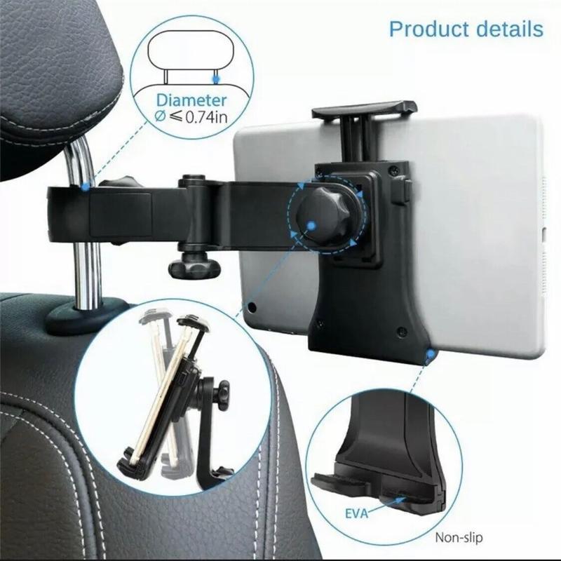 Car headrest tablet holder 4