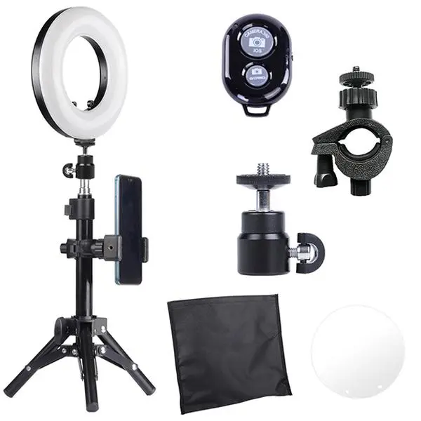 9" USB Ring Light With Tripod Stand and Remote