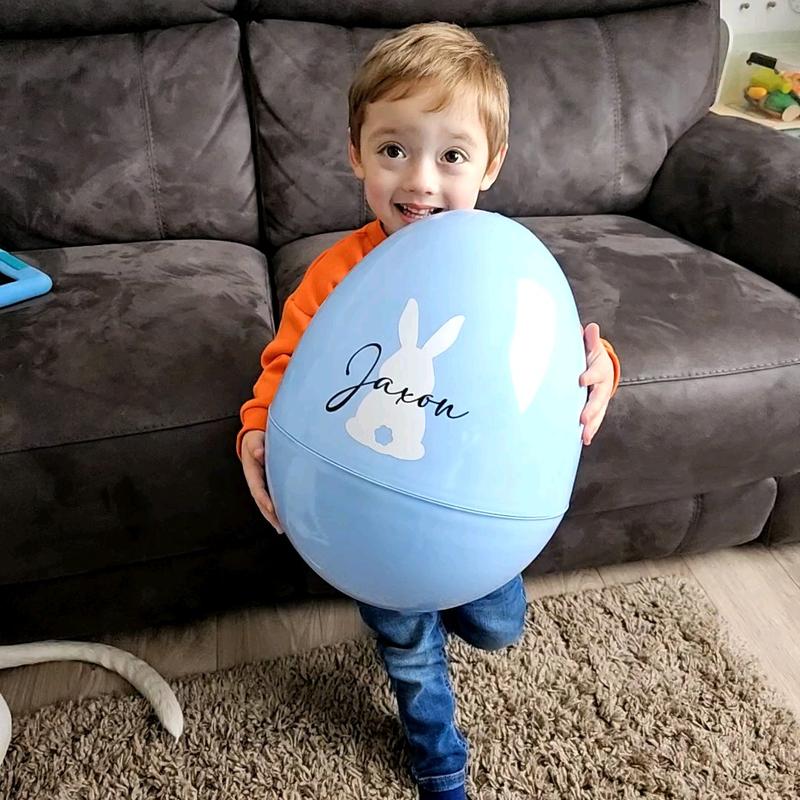 Jumbo Fillable Easter Egg, Personalised Easter Egg, Easter Gift, Easter Bunny Gift, Reusable Easter Present 1