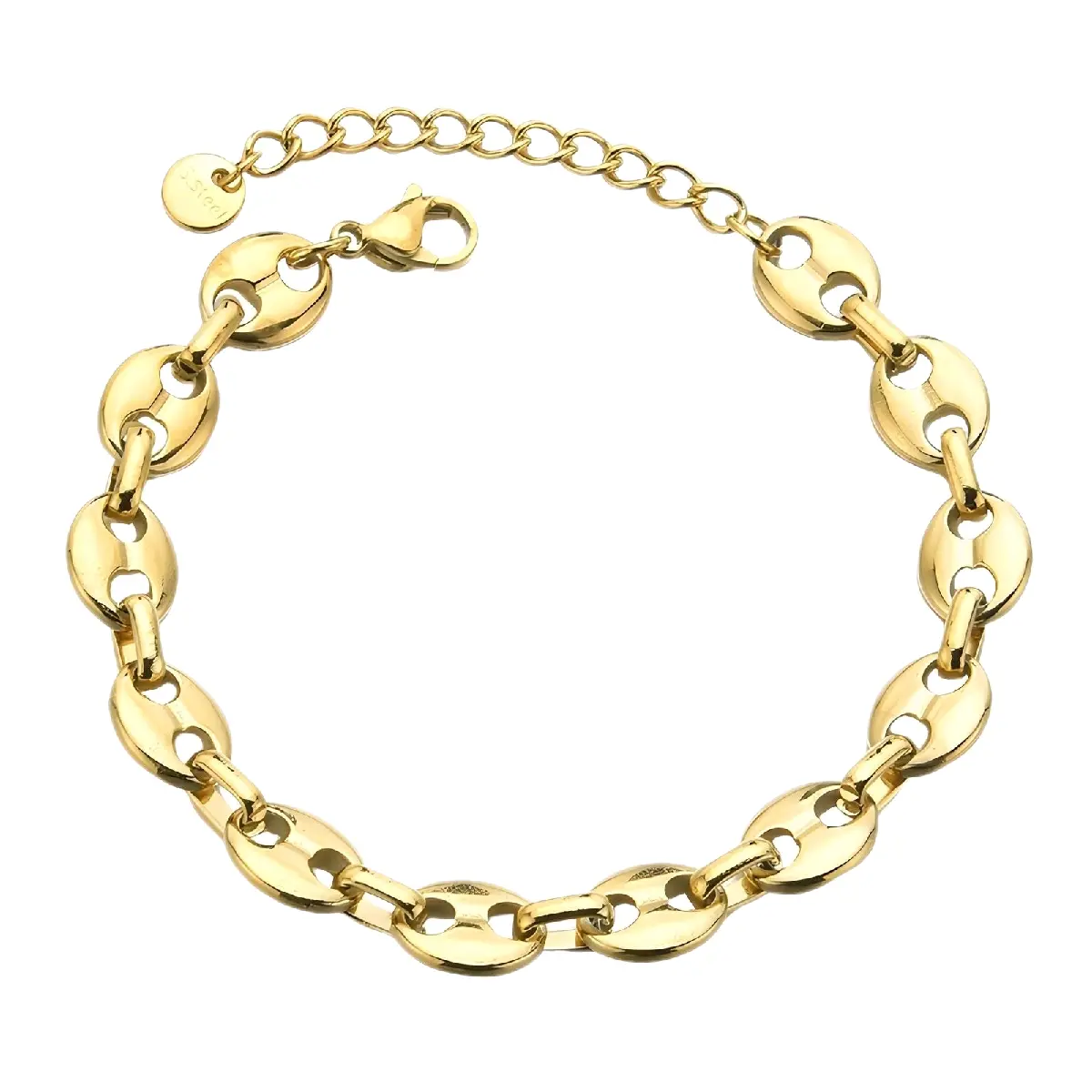 NanaMali Link Stainless Steel Bracelet hypoallergenic