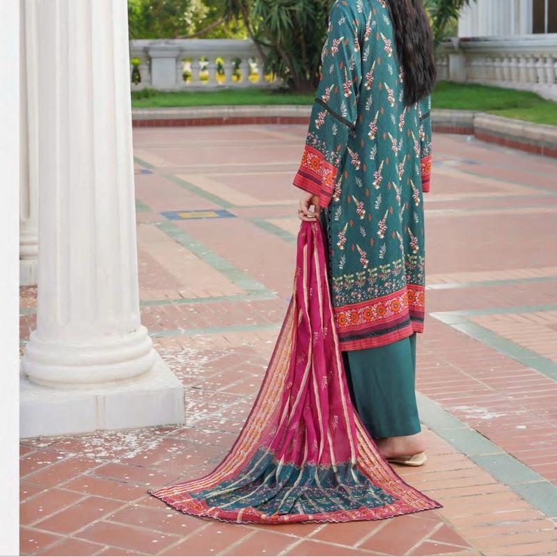 MLinen D3 021 Pakistani Ladies Shalwar Kameez Suit with Dupatta - Casual Womenswear Traditional Dress 2