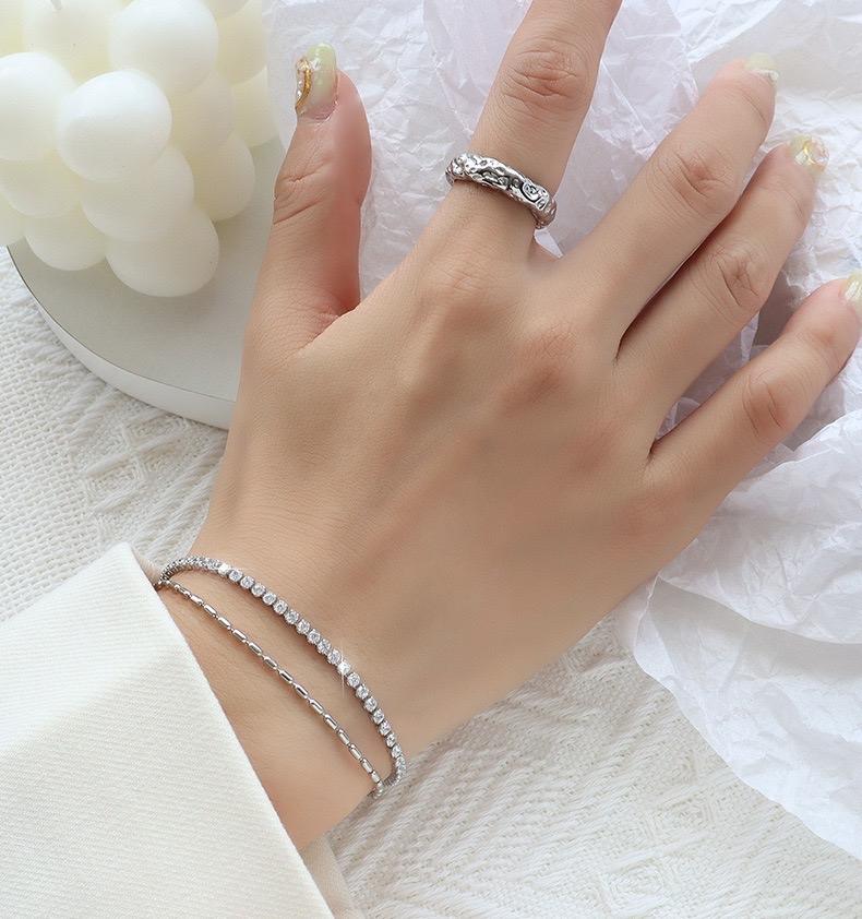 Product Introduction of Tiffany Double Layer Bracelet in Silver 8