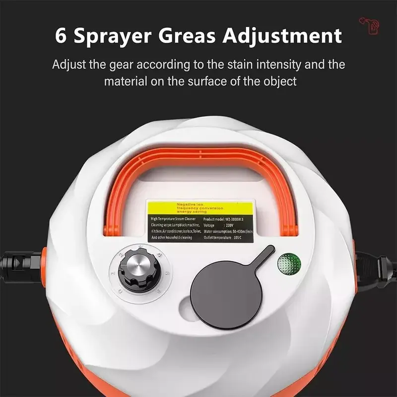 3800W Portable Handheld Steam Cleaner High Temperature Steam Cleaning Machine UK 7