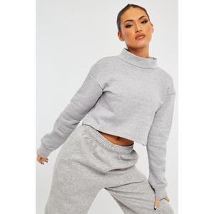 Orli High Neck Cropped Sweatshirt