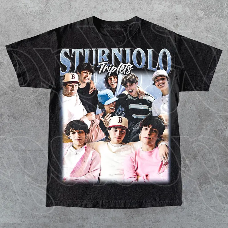 Sturniolo Triplets Vintage Shirt, Gift For Woman and Man Unisex T-Shirt, Bootleg Graphic Tee, All Weather Clothing, Cotton Pullover, Size Available Up To 3XL 0
