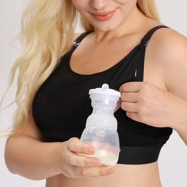 Momcozy Pumping Bra, Hands Free Pumping Bras for Women Supportive  Free Nursing Bra HF008, Adjustable Nursing Bra Comfortable YN08 1 Pack